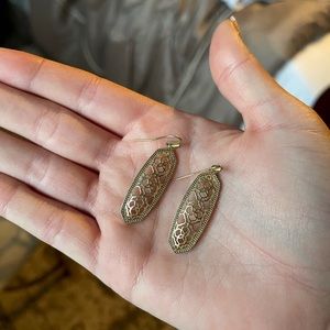 Kendra Scott gold earrings